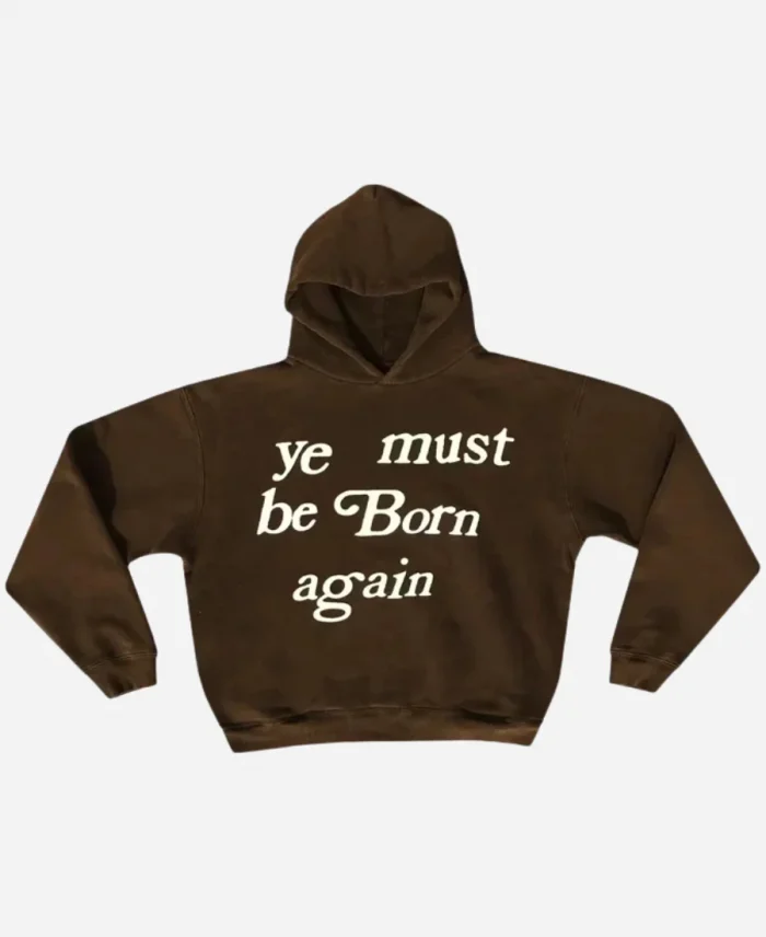 Ye Must Be Born Again Brown Hoodie