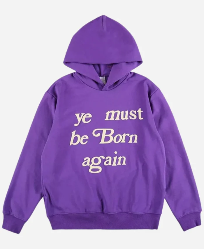 Ye Must Be Born Again Purple Hoodie