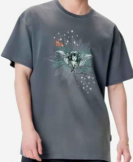 Yoo Mi-ji TV Series Our Unwritten Seoul 2025 Bo-Young Printed Gray T-Shirt