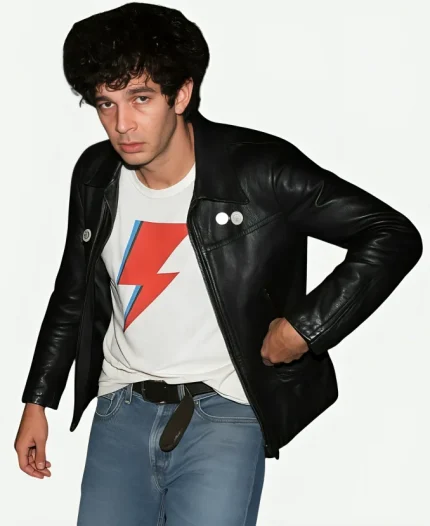 2025 Los Angeles Premiere I Know What You Did Last Summer Matty Healy Black Leather Jacket