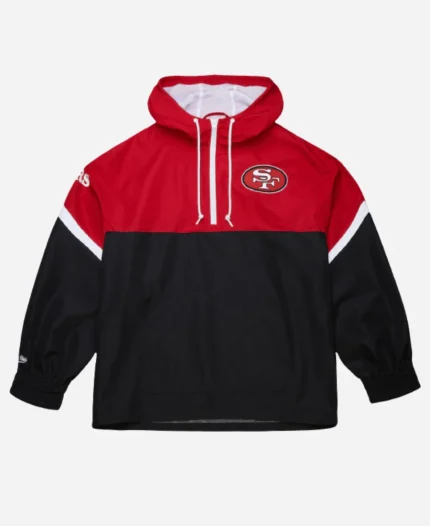 49ers Tie Breaker Anorak Half-Zip Jacket
