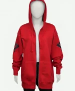 Aaron Lycan Aphmau Zip Up Red Hoodie