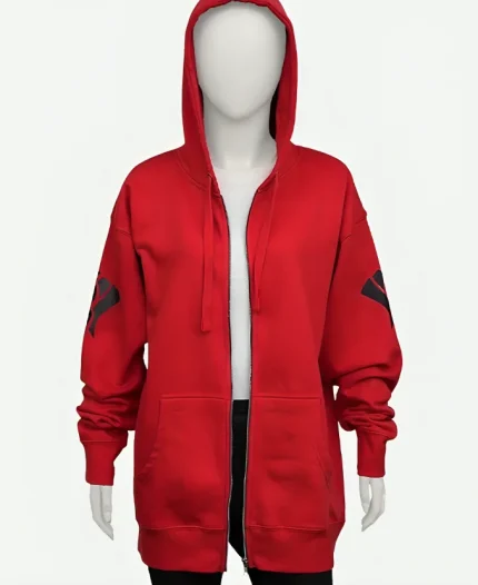 Aaron Lycan Aphmau Zip Up Red Hoodie