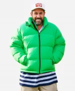Adam Sandler Movie Happy Gilmore 2 Green Puffer Jacket For Sale