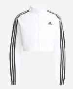 Adidas Teamgeist Adicolor Cropped White Track Jacket