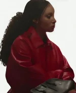 Adwoa Aboah Too Much 2025 Leather Jacket
