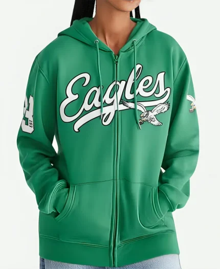 Aeropostale Eagles Script Full-Zip Hoodie