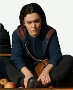 Agathe Robinson Jane Austen Wrecked My Life 2025 Blue Hooded Coat