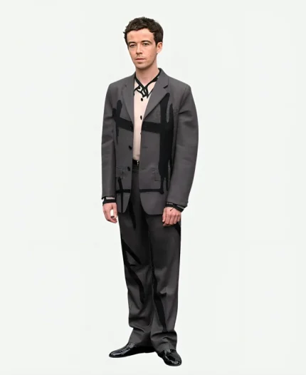 Alex Lawther Alien Earth 2025 Grey Suit