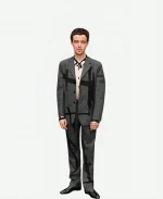 Alex Lawther Tv Series Alien Earth 2025 CJ Halloween Grey Suit For Sale