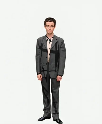 Alex Lawther Tv Series Alien Earth 2025 CJ Halloween Grey Suit For Sale