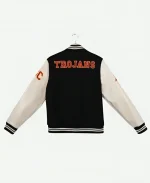 American Football Team USC Trojans Black and White Jacket