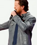 Americas Got Talent S20 Blue Washed Leather Jacket