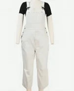 And Just Like That Carrie Bradshaw White Denim Overalls