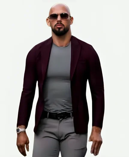 Andrew Top G Cobra Tate Maroon Blazer For Sale