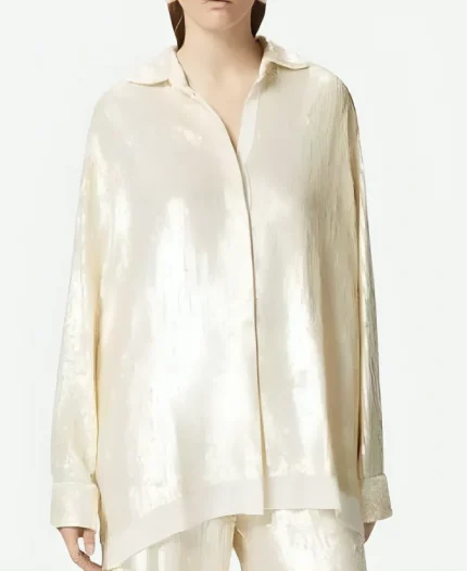 Anita Dupree Beyond The Gates 2025 Tamara Tunie White Sequin Shirt