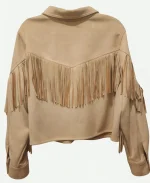 Anji White Ironheart 2025 Cropped Fringe Jacket
