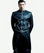 Anson Mount TV Series Inhumans Black Bolt Mid Length Leather Coat For Sale