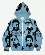 Asaali Blue Hoodie