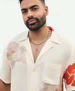 Bachelor In Paradise S10 Justin Glaze Floral Camp Shirt For Sale