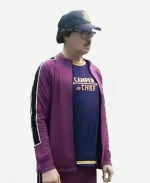 Barry Dort TV Series Wednesday 2025 Steve Buscemi Purple Track Jacket