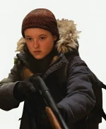 Bella Ramsey The Last of Us Season 02 Ellie Williams Blue Parka Hooded Jacket