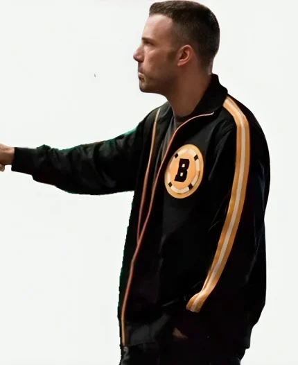 Ben Affleck The Town Boston Varsity Bomber Black Jacket