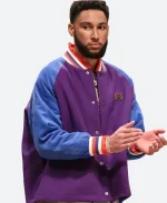 Ben Simmons Brooklyn Nets Purple Varsity Jacket