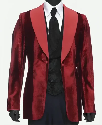 Bill Skarsgard John Wick Chapter 4 Red Blazer