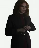 Billie Piper TV Series Wednesday Season 2 Isadora Capri Burgundy Long Coat