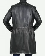 Black Bolt Inhumans Mid Length Leather Coat