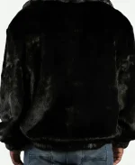 Black Real Mink Shearling Jacket For Sale
