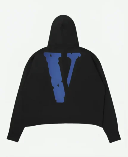 Black Vlone Pullover Hoodie For Sale