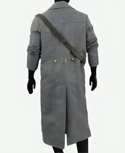 Bloodborne Game Hunter Costume Grey Trench Coat