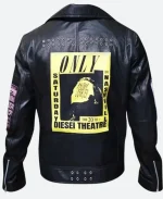 Bloody Valentine Megan Fox Black Biker Leather Jacket For Sale