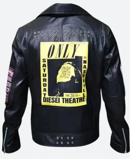 Bloody Valentine Megan Fox Black Biker Leather Jacket For Sale