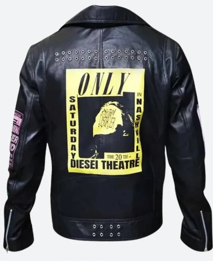 Bloody Valentine Megan Fox Black Biker Leather Jacket For Sale