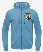 Boston Celtics 2025 Blue Hooded Jacket