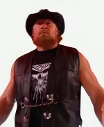 Brock Lesnar SummerSlam 2025 Black Leather Vest