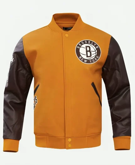 Brooklyn Nets 2025 Wool Bomber Varsity Jacket For Unisex