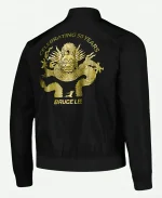 Bruce Lee Mitchell & Ness Celebrating 50 Years Bomber Jacket For Unisex