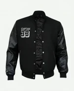 Captain 33 Kareem Abdul Jabbar Black Varsity jacket