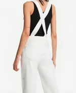 Carrie Bradshaw And Just Like That White Denim Overalls