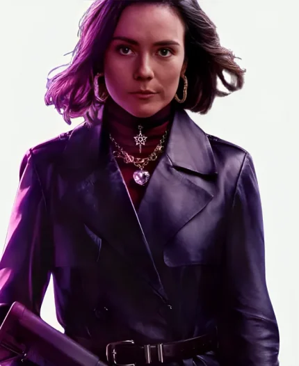 Catalina Sandino Moreno Ballerina 2025 Leather Coat