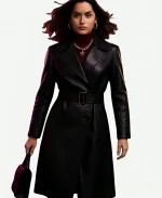 Catalina Sandino Moreno Ballerina 2025 Lena Black Leather Trench Coat