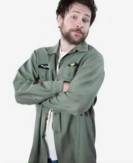 Charlie Day It’s Always Sunny in Philadelphia S16 Charlie Kelly Green Cotton Jacket