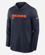 Chicago Bear Sideline Performance Long Sleeve Hoodie T-Shirt