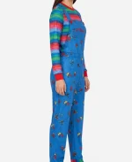 Child’s Play Chucky Doll Blue Corduroy Romper