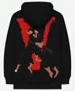 City Morgue Vlone Black And White Pullover Hoodie For Unisex
