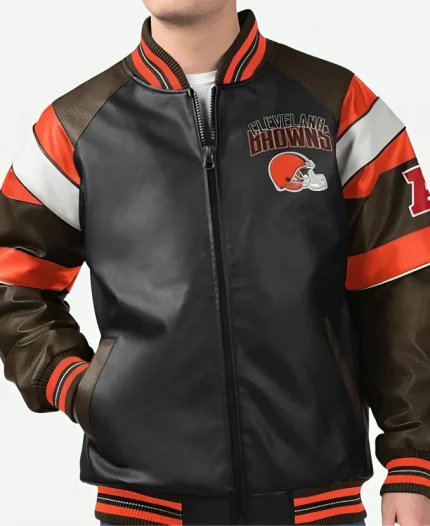 Cleveland Browns Leather Jacket